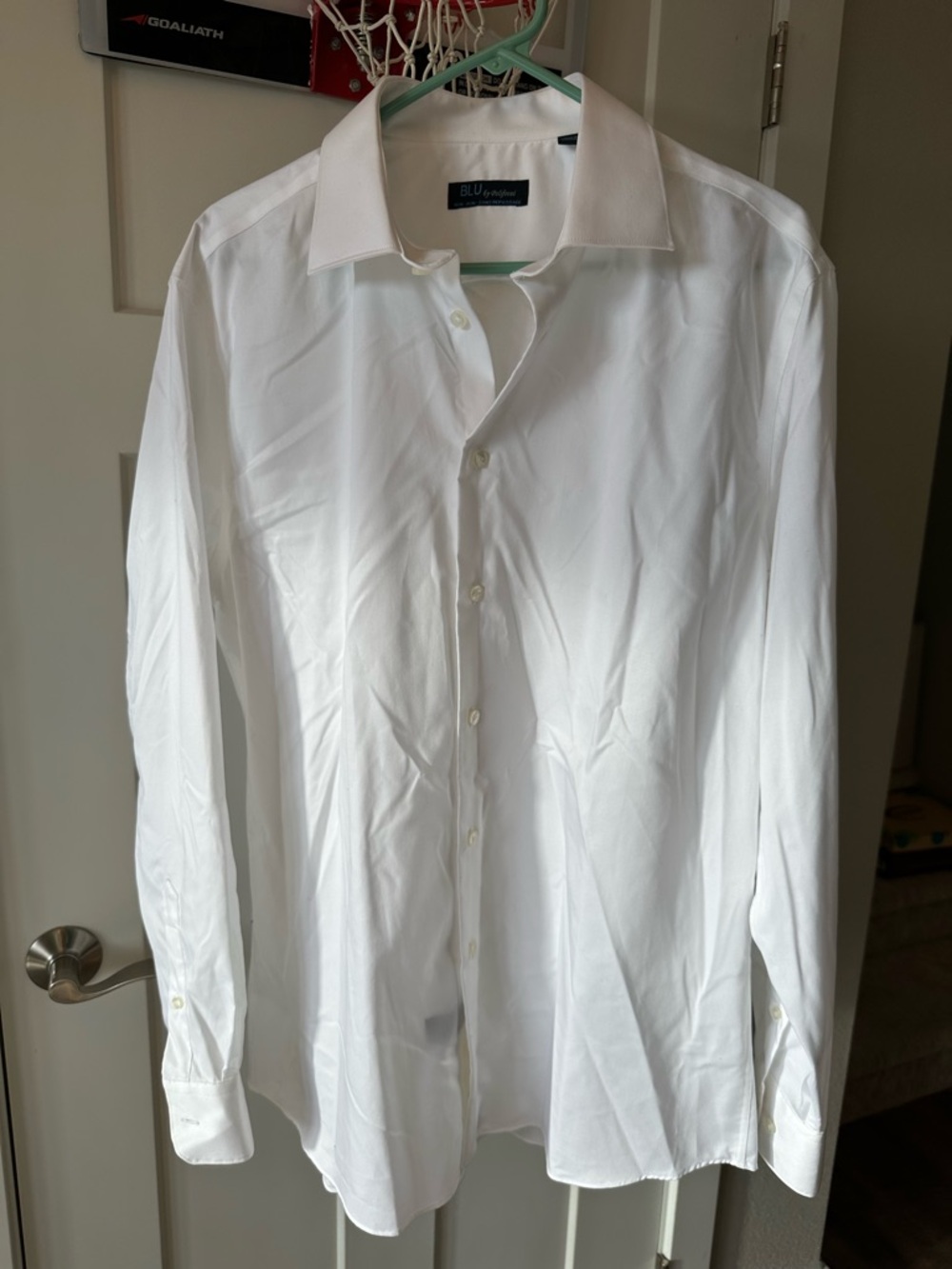 Blu by Polifroni Men’s White Dress Shirt size 16.5 L